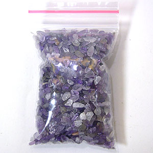 紫水晶碎石60克-2（無洞）
