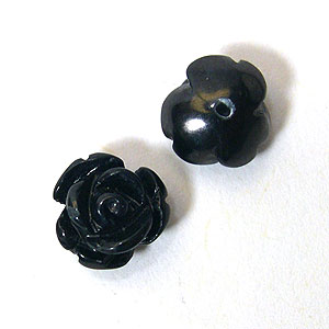 9mm海竹染黑色玫瑰