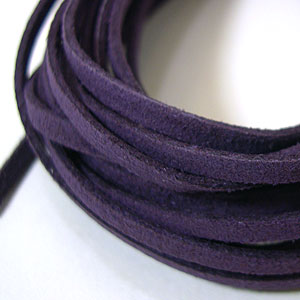3mm麂皮扁線-紫色