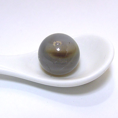 16mm灰瑪瑙水晶球（無洞）
